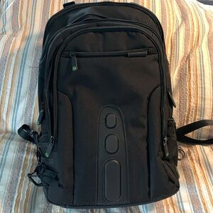 Targus eco smart black backpack with so many pockets and laptop area